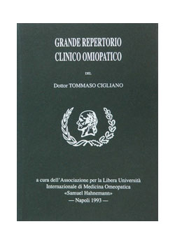 Cigliano T. Grande repertorio Clinico Omeopatico – 1993